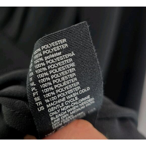 & Other Stories Dress Womens 6 Small Black Mini Skater Button V Plested Quarter - Picture 9 of 14